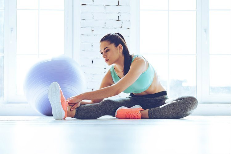 fitness, stretching