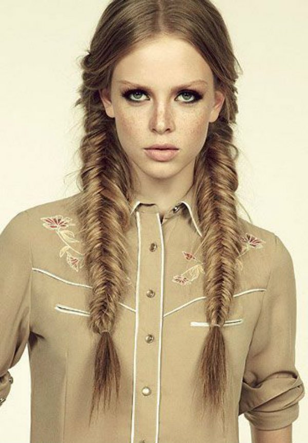 beauty, hair, trends pigtails