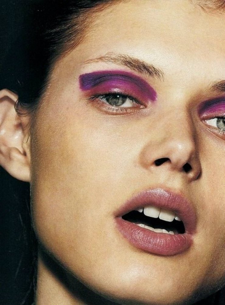 beauty make up trends, color blocking