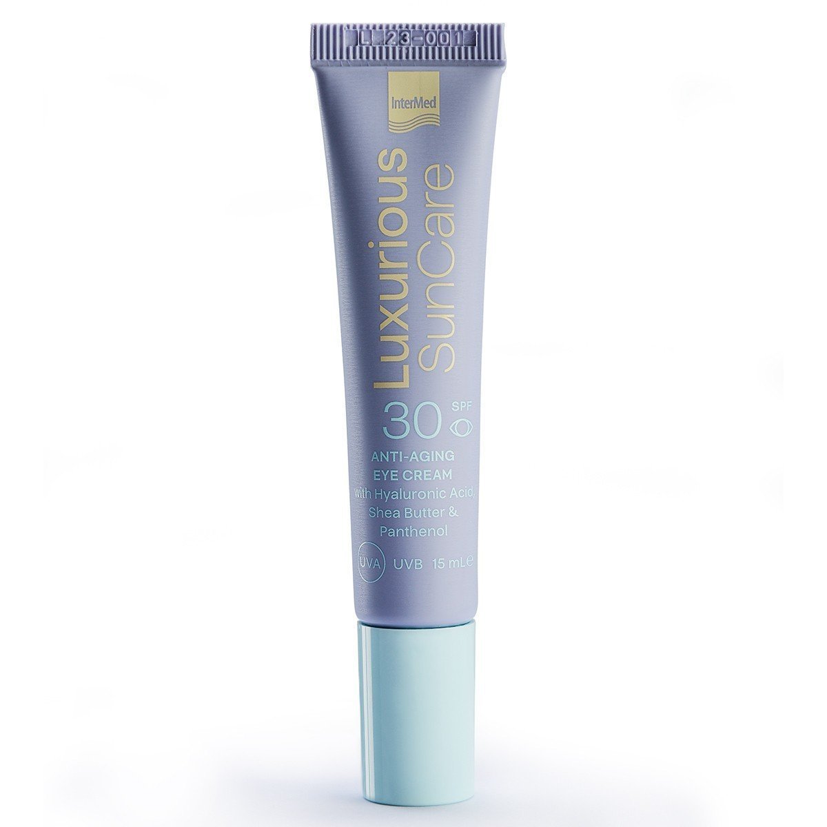 Συσκευασία του προϊόντος Luxurious SunCare Anti-ageing Sunscreen Eye Cream SPF30 της InterMed