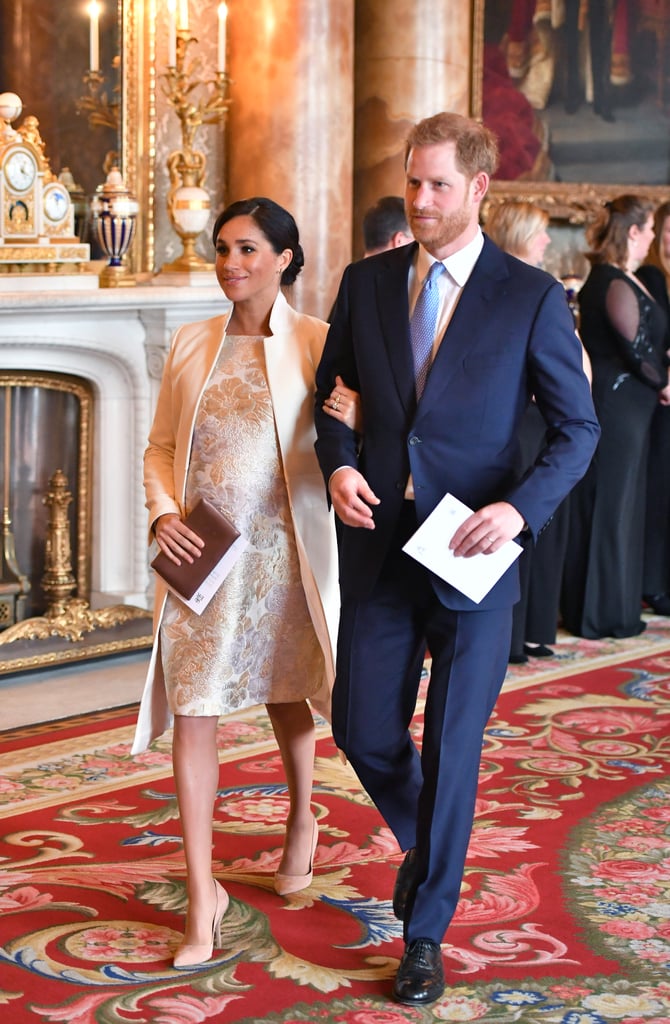 Meghan Markle brocade dress