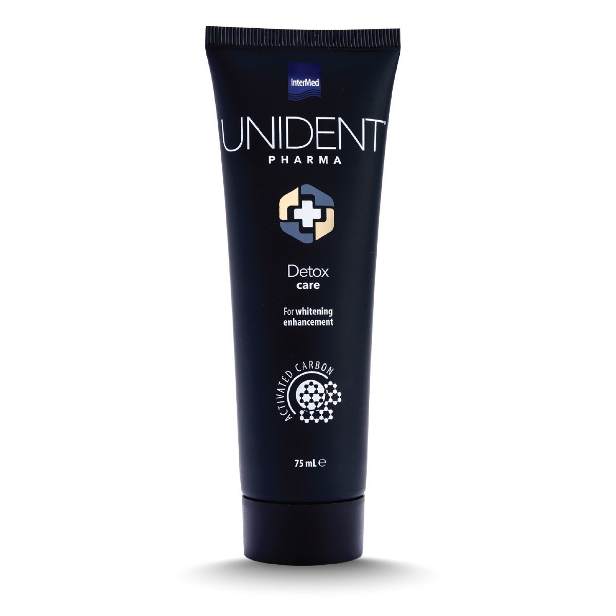 Συσκευασία του προϊόντος UNIDENT PHARMA Detox Care της InterMed.