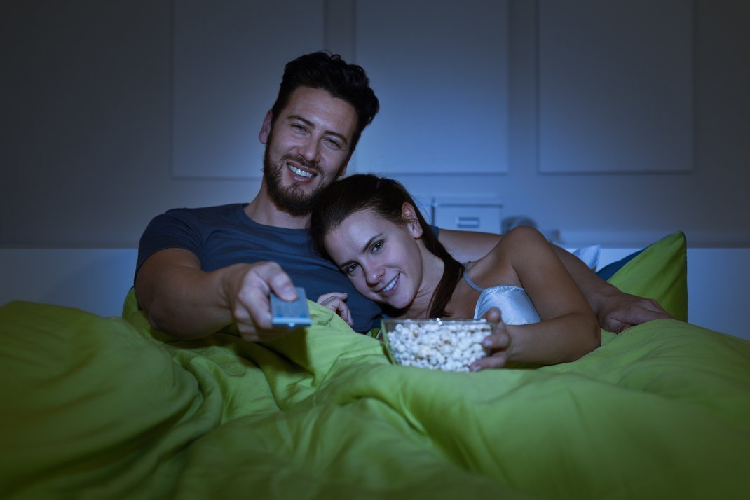 in bed