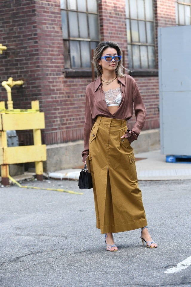 cargo skirt street fashion fall 2019