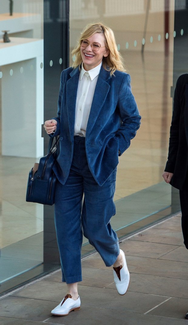 Cate Blanchett Blue suit