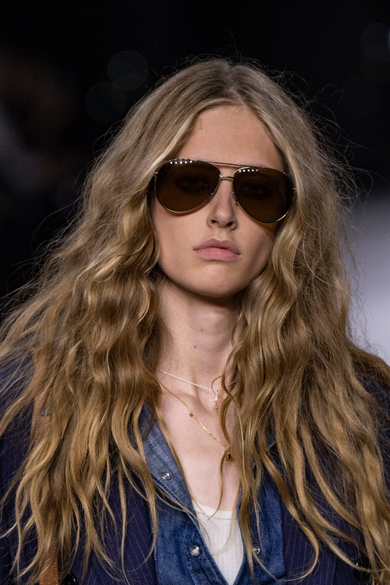 Celine hair look spring 2020