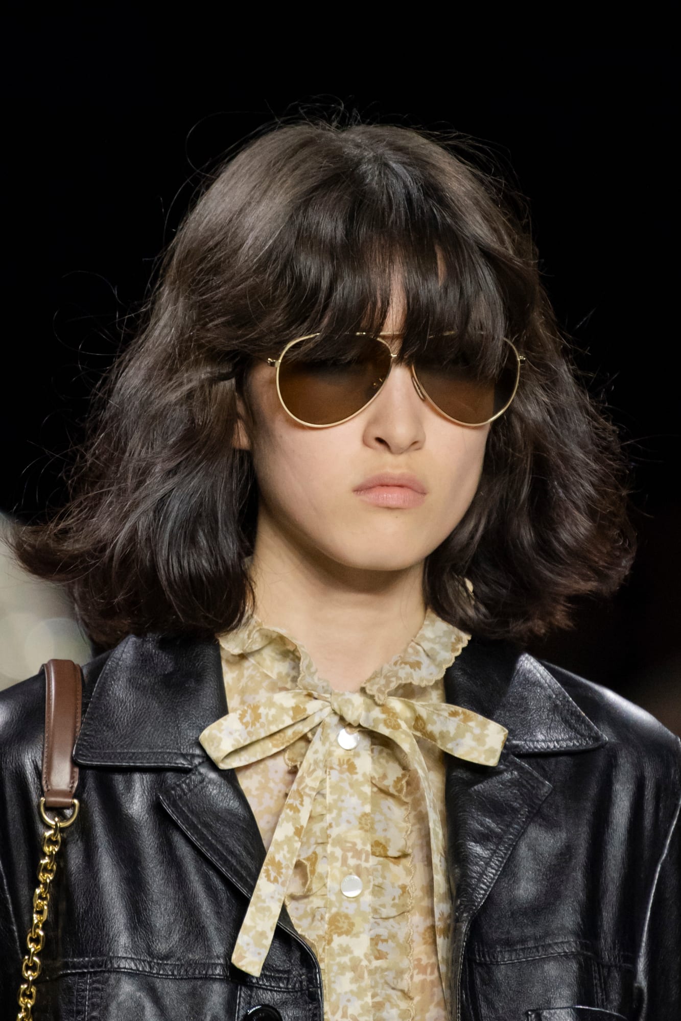 Celine hair look spring 2020