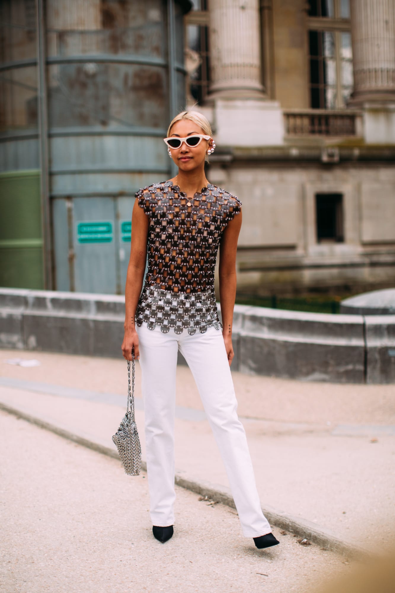 chainmail Paris street fashion