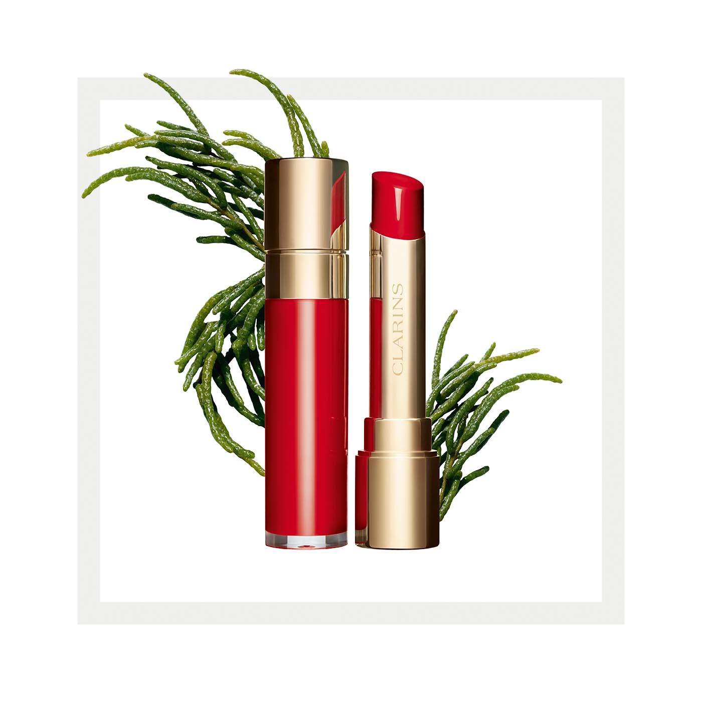 clarains rouge lacquer