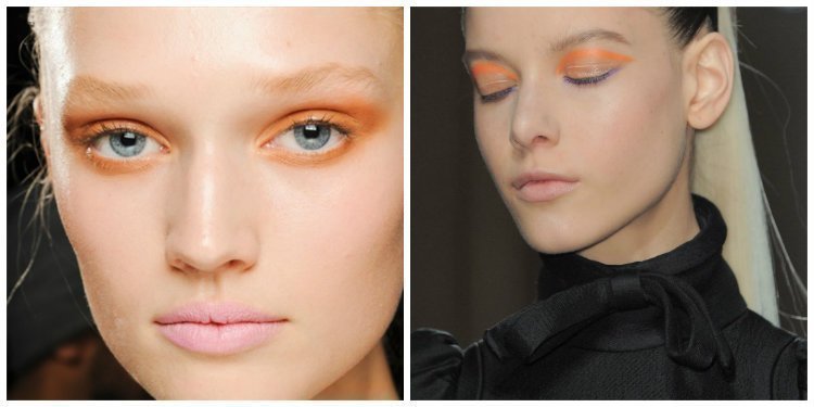 beauty, trends, make up, orange eyeshadows