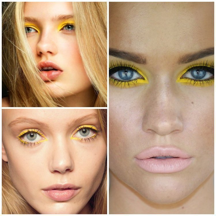 beauty, make up trends, yellow eyeshadow