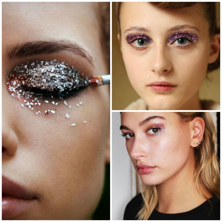 beauty, trends, make up, glitter