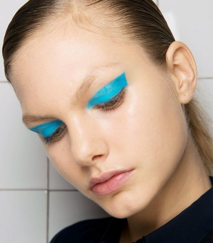 make up trends, color blocking