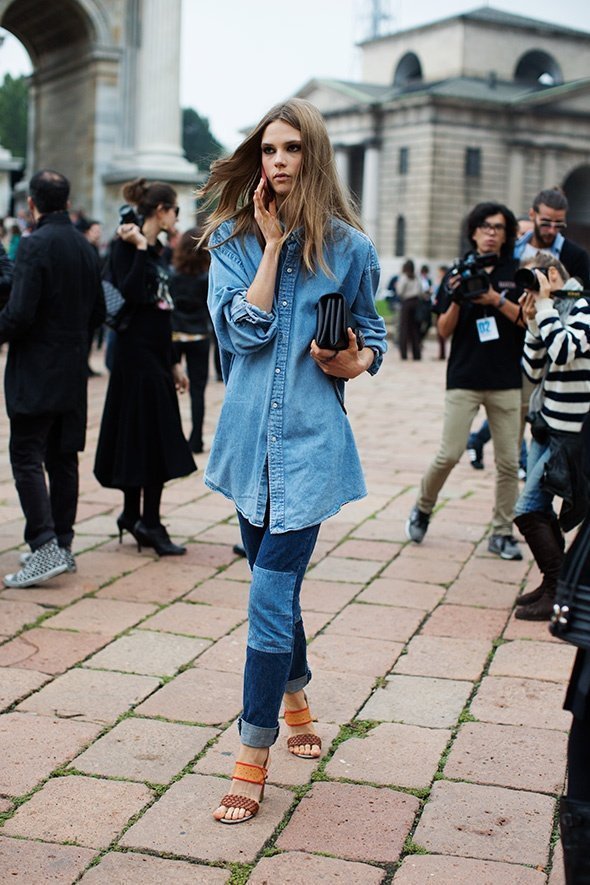 denim + denim 