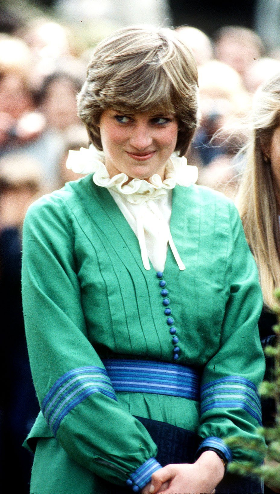 princess Diana ruffle blouse