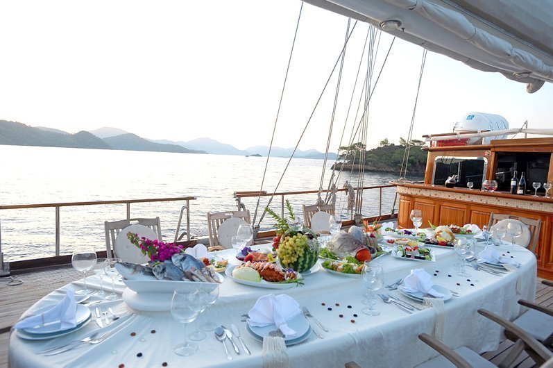 Gastronomie Gulet Cruise Turkey 