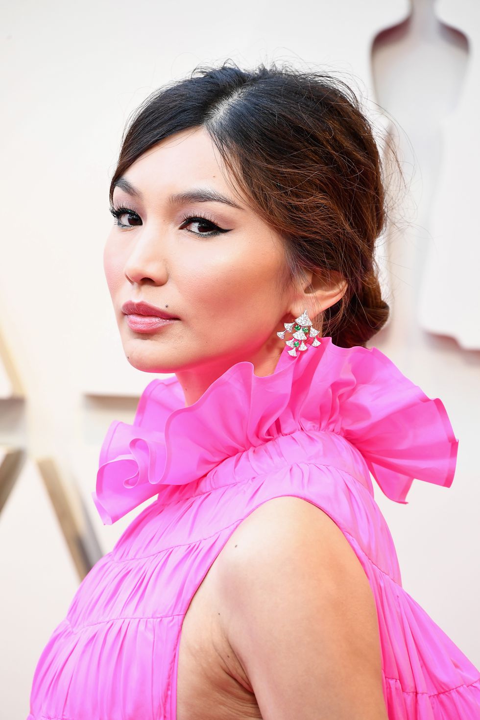 Gemma Chan beauty looks Oscars 2019