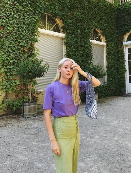 green lilac street style
