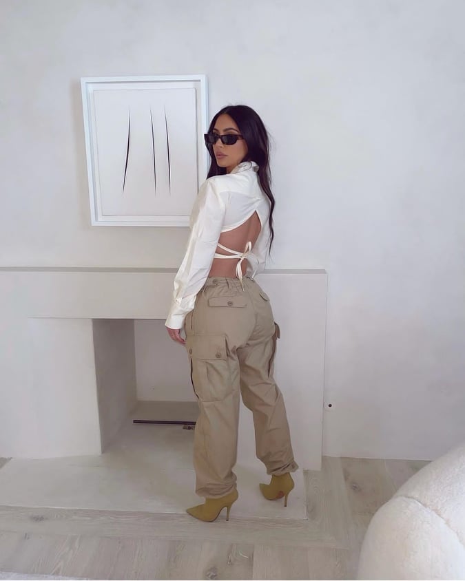 Kim Kardashian cargo pants