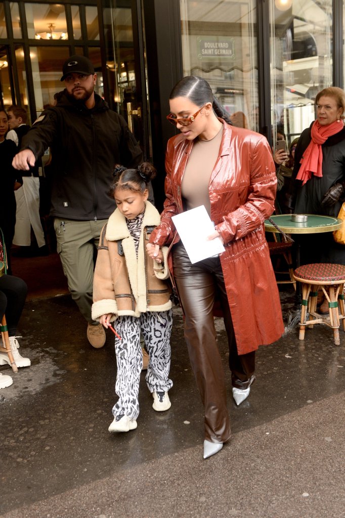 Kim Kardashian North West Paris Fashion Week