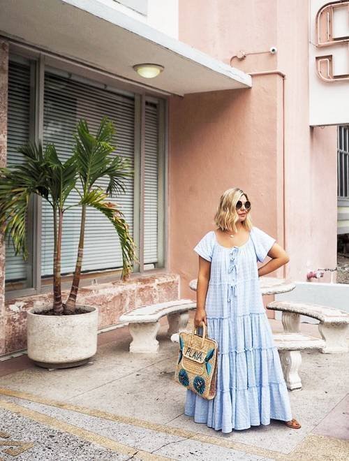 maxi dress street style