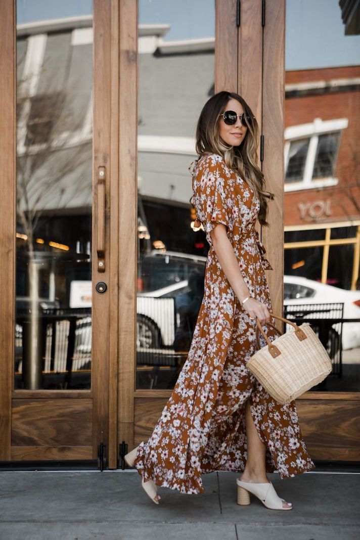 maxi dress street looks