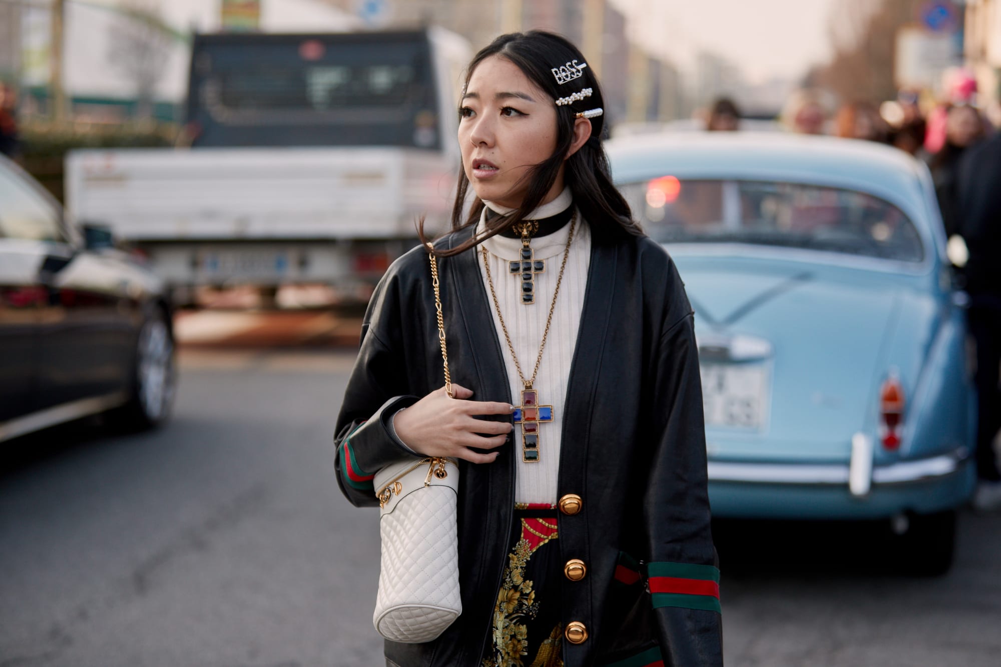 Milan Fashion Week street fashion hair