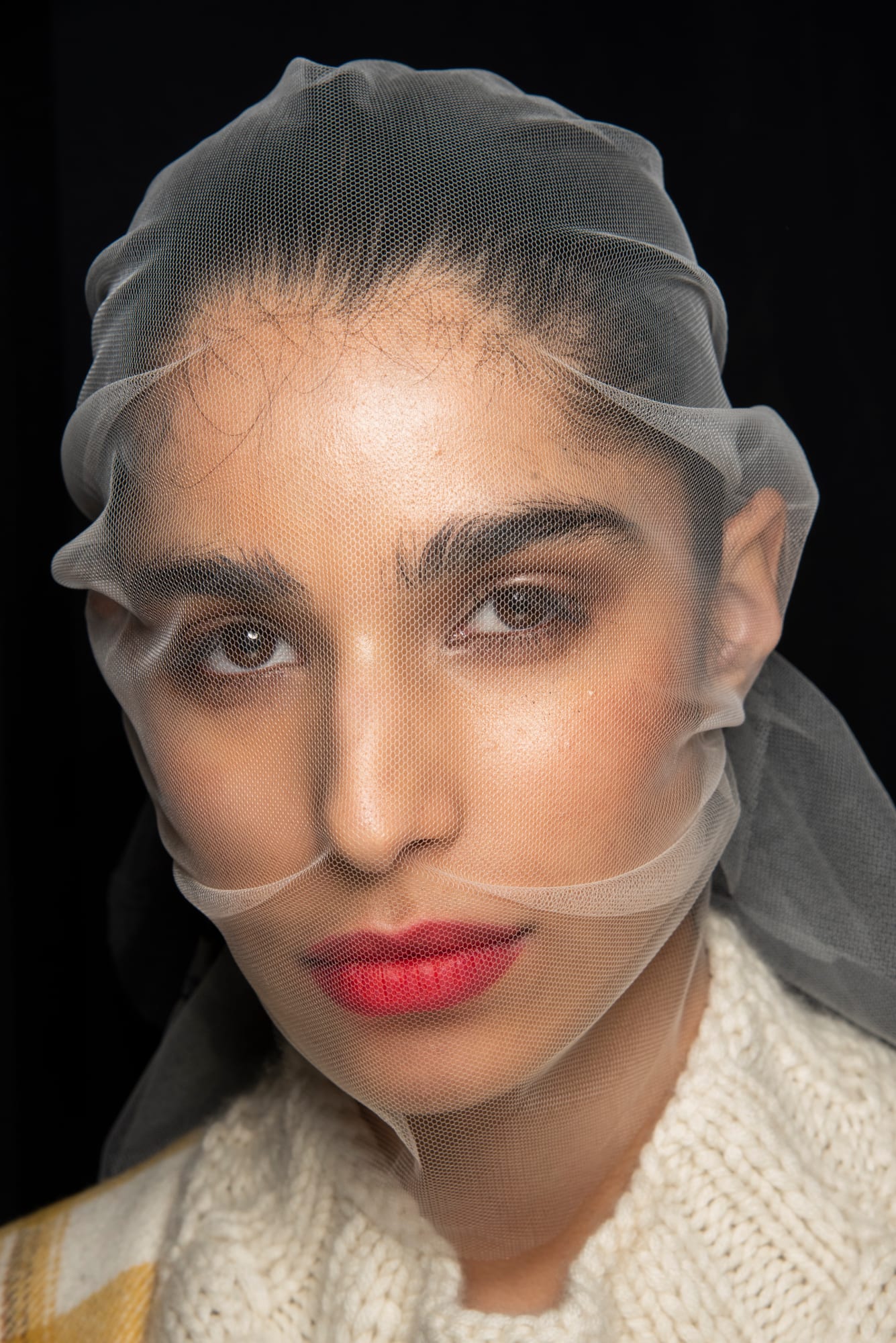 new york fashion week beauty looks veil trend