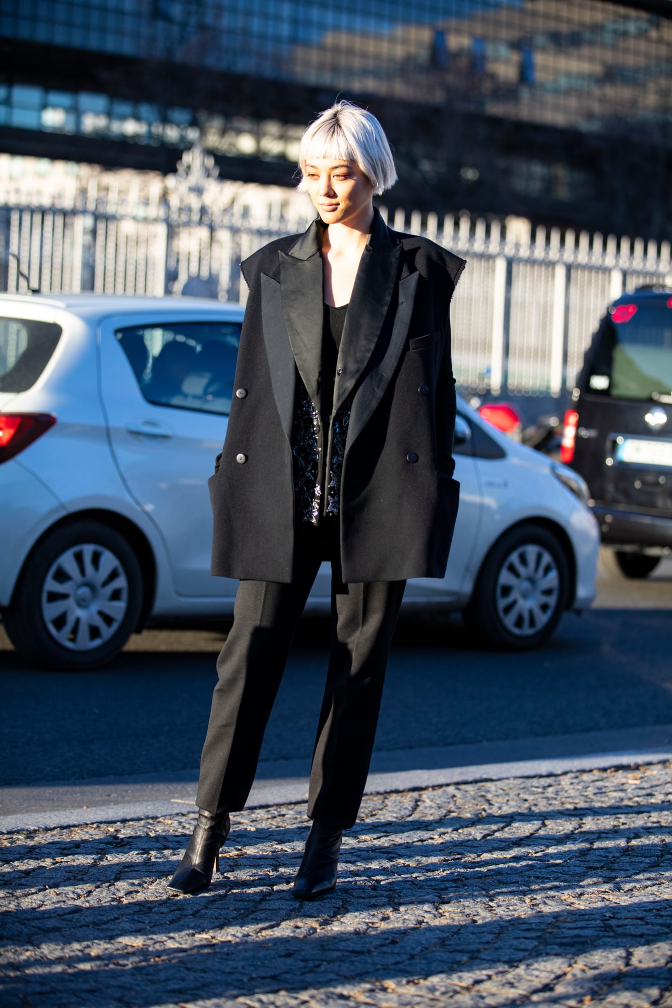 Paris Fashion week street fashion vest