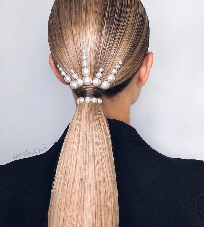 hair pearl ideas
