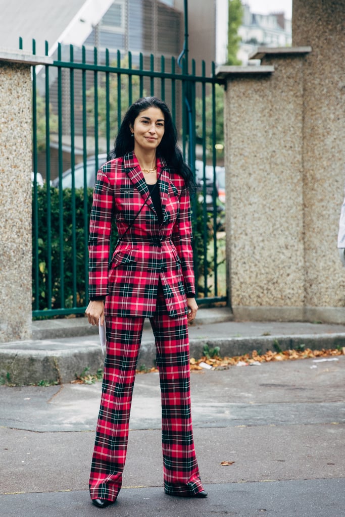 Paris Fashion Week plaid autumn 2019