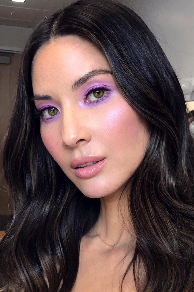 Olivia Munn purple eyeshadow