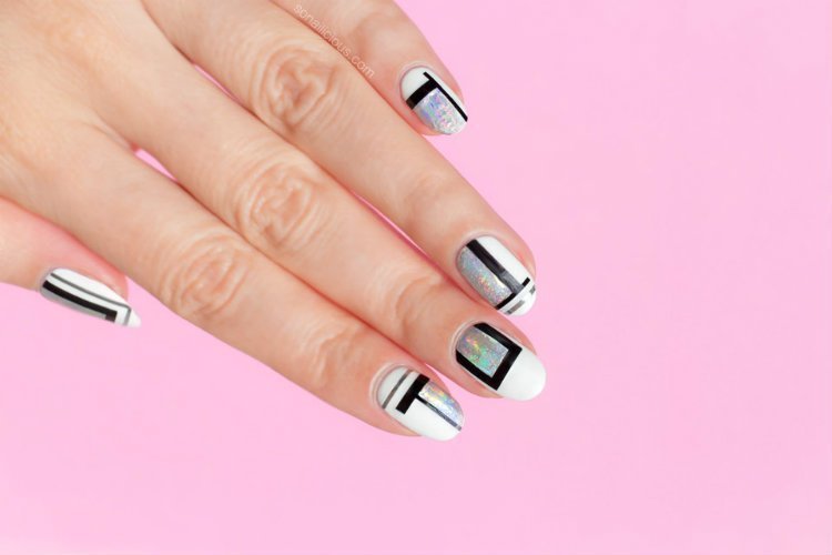 beauty, trend, graphic nails