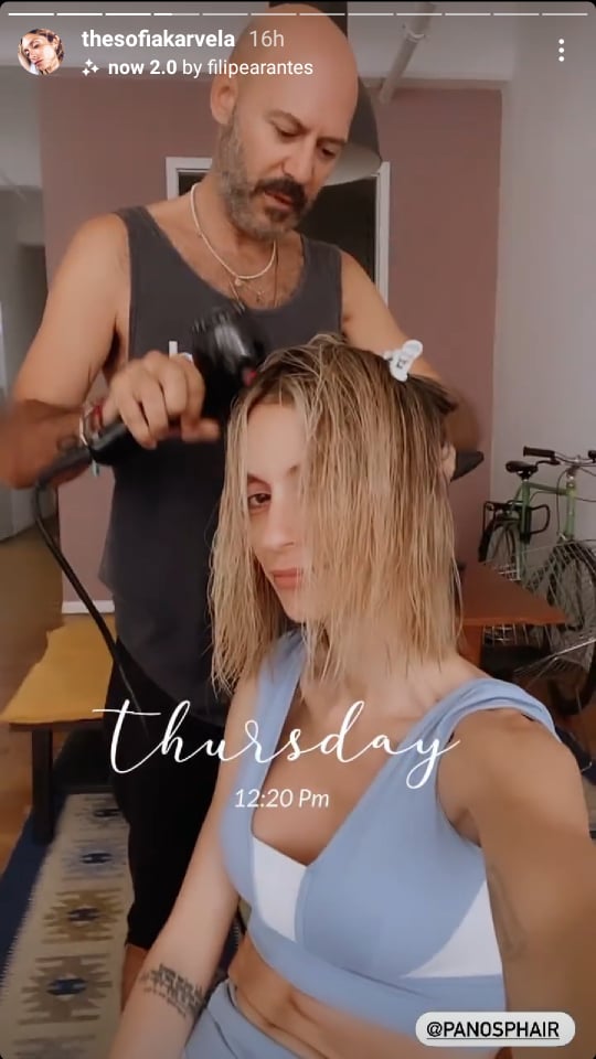 Sofia Karvela haircut