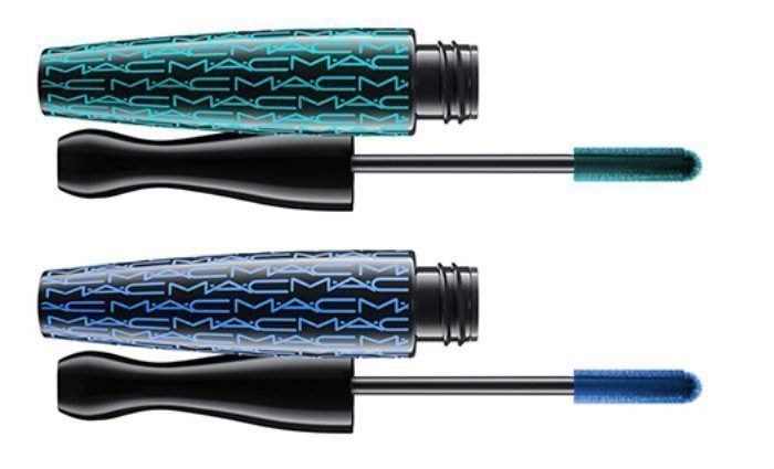 beauty, make up blue mascara