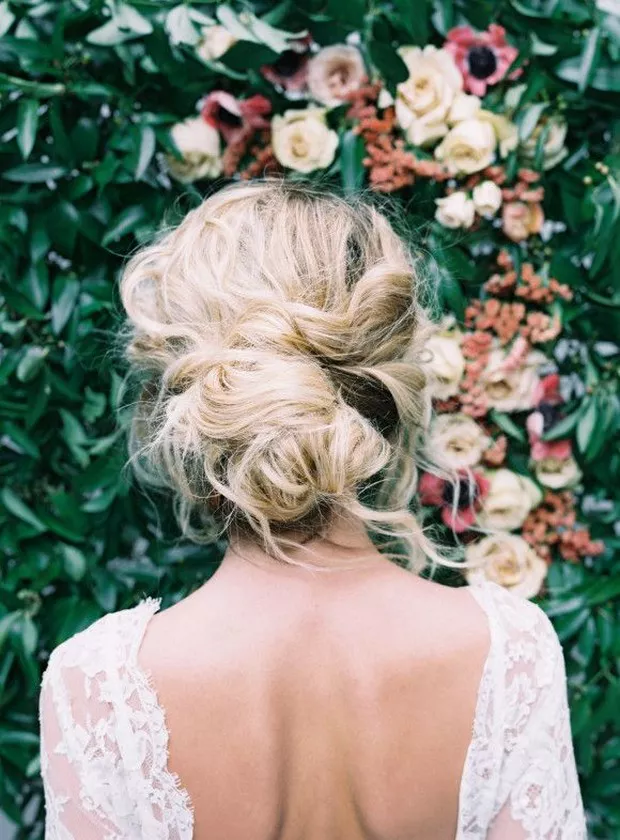 bridal messy updos 2020