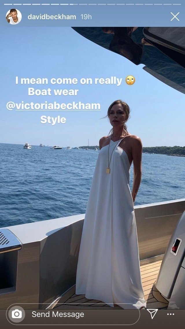 Victoria Beckham boat style