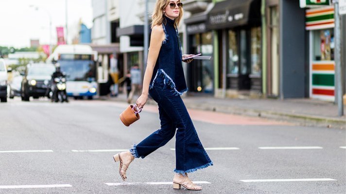 wide leg jeans street style