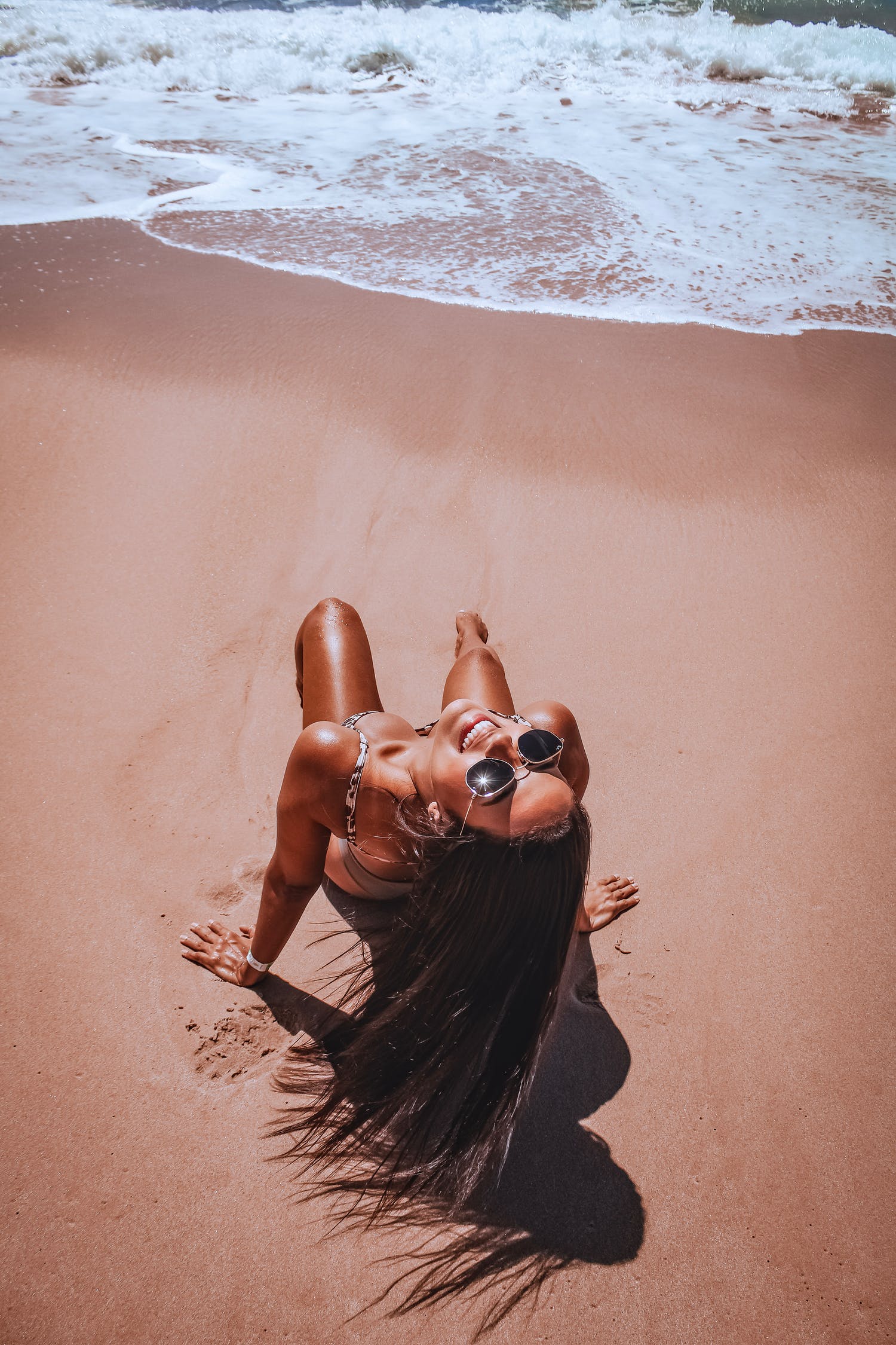 woman beach body