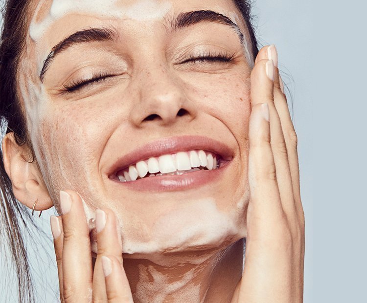 washing face skincare