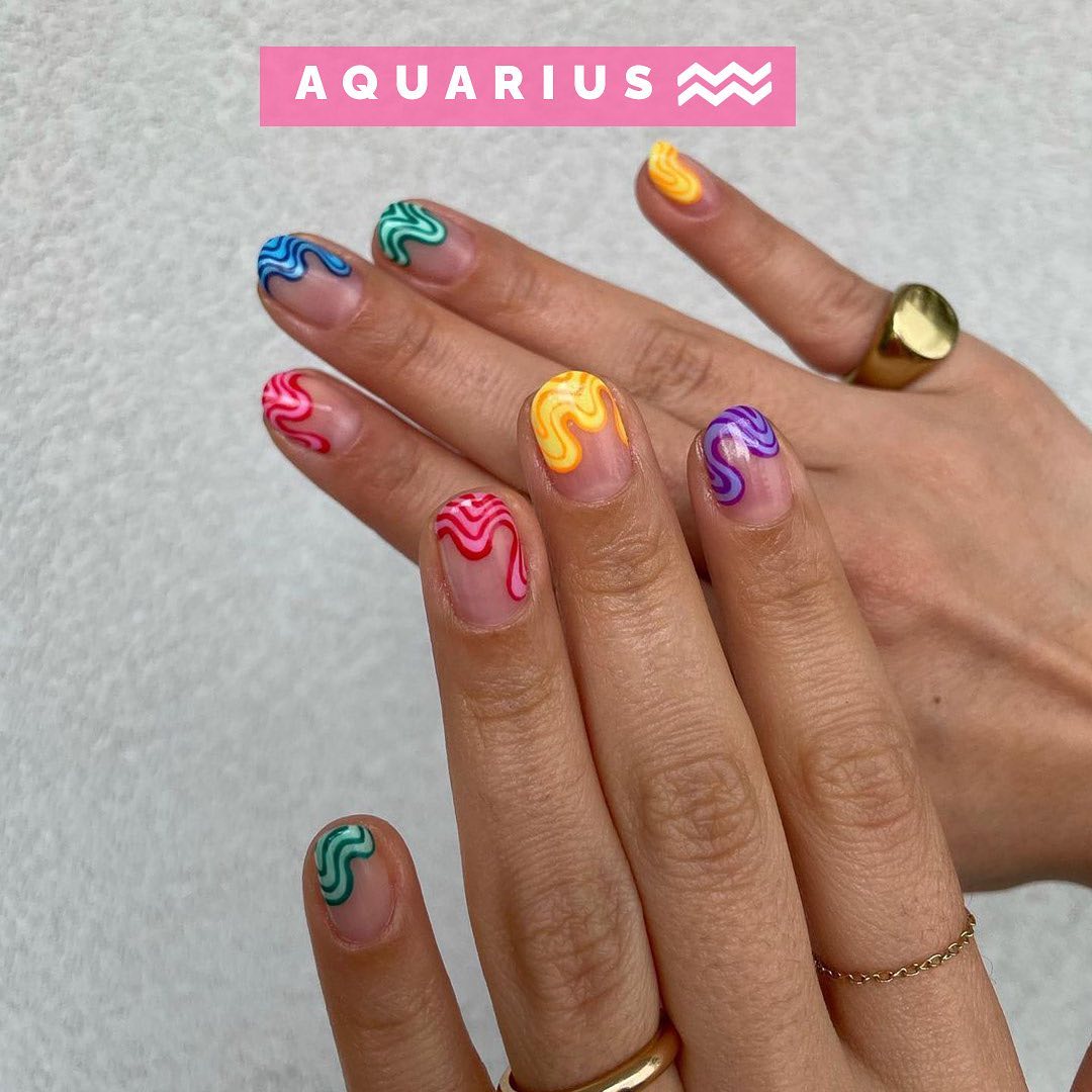 aquarius nails