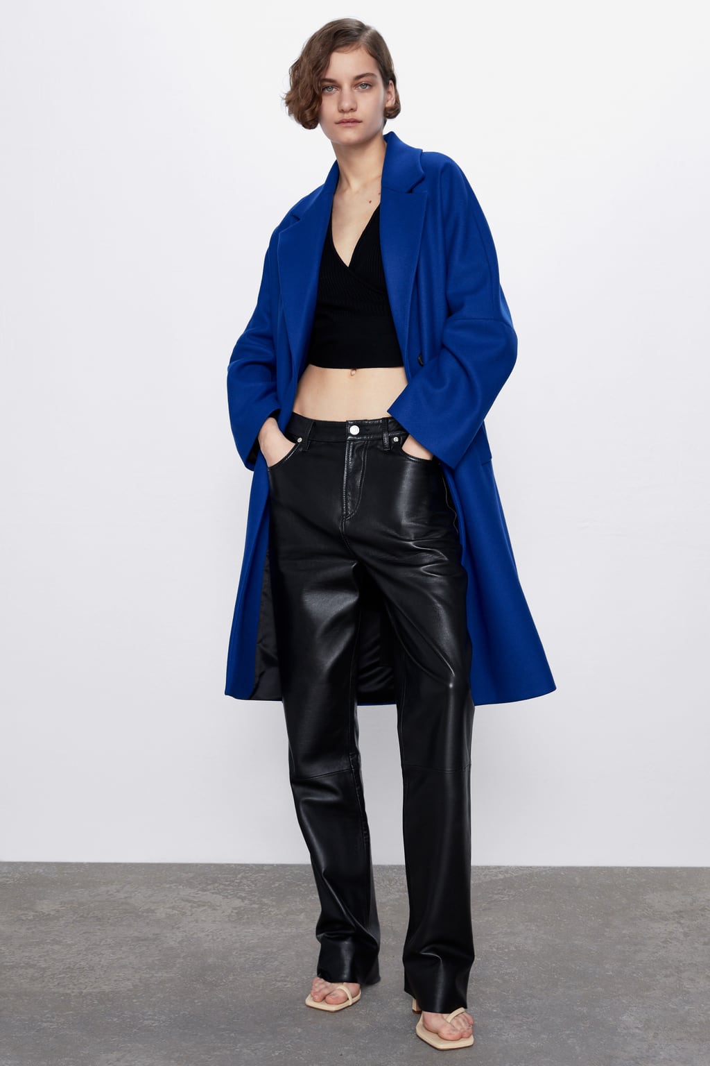 Zara blue coat