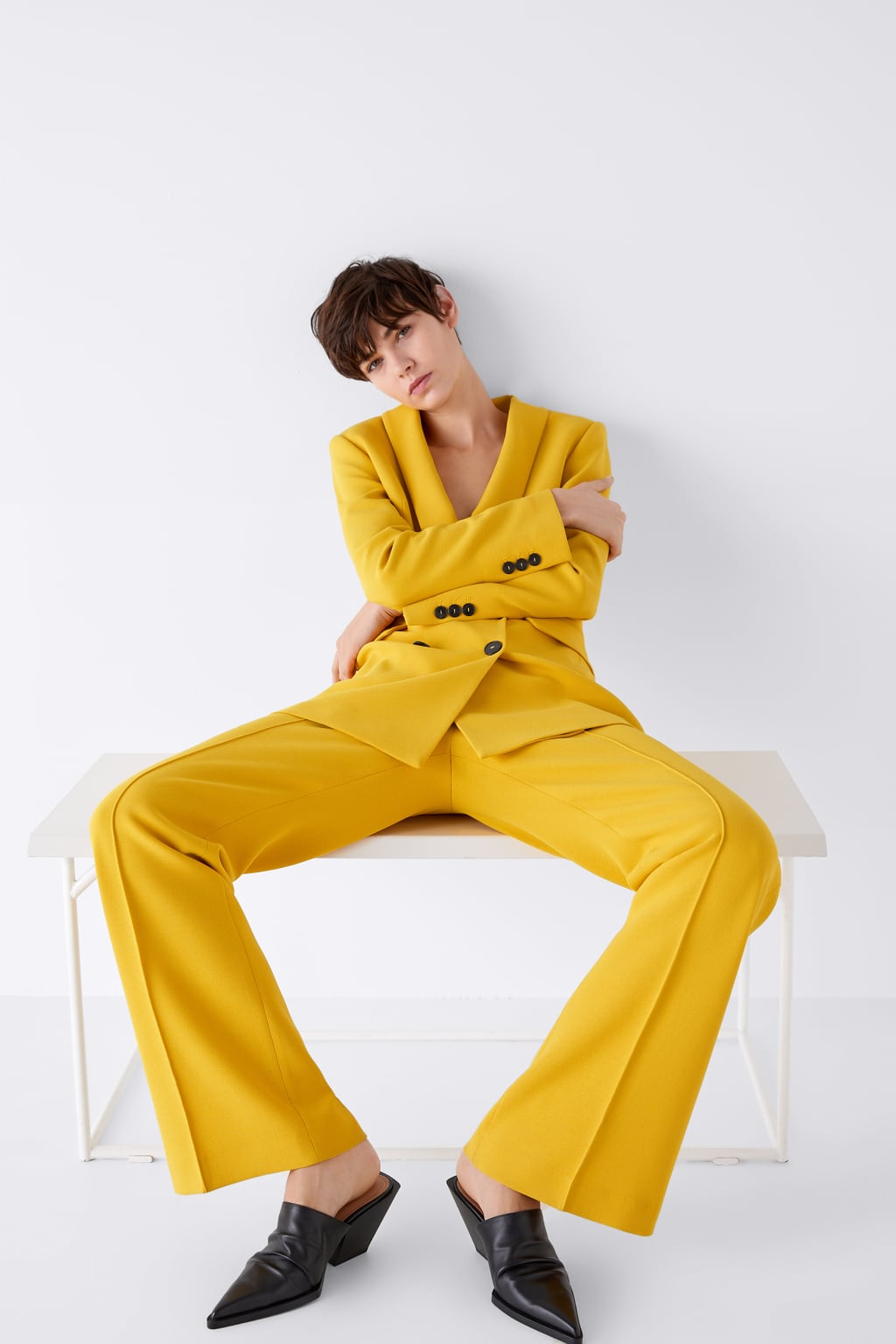 zara cowboy mules
