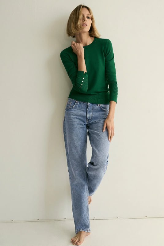 Zara green knitwear