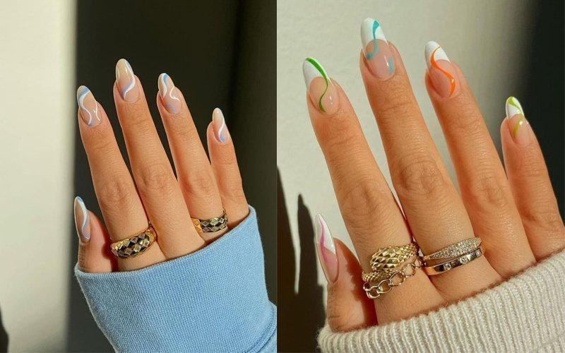 6. Wavy Ombre Nail Designs for Short Nails - wide 7